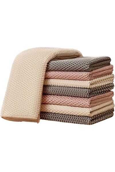 Tazweeq Microfiber Kitchen Towel 6 Pack, Streak-Free Ultra Soft Highly Absorb...