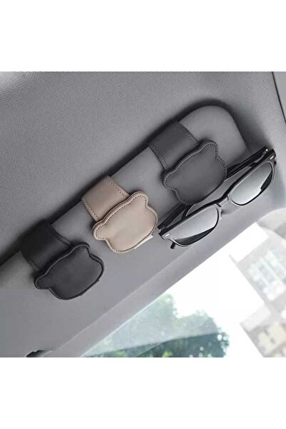 STARSTAR Car eyeglass holder/sunglasses holder - 1 piece, black, car sun viso...