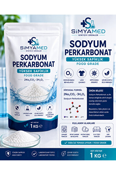 SİMYAMED Sodyum Perkarbonat 1 Kg – Oksijen Bazlı Leke Çıkarıcı