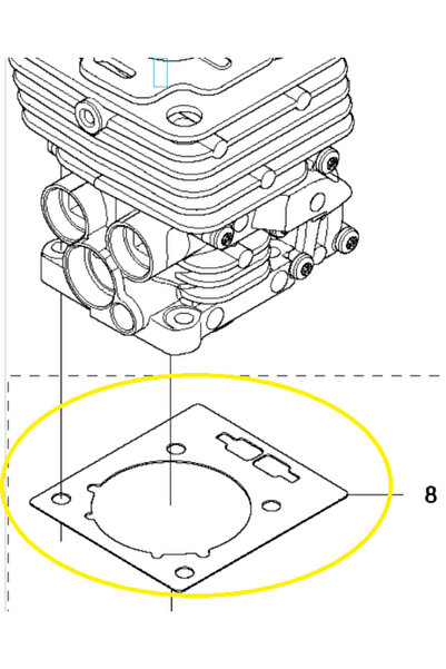 Husqvarna Garnitură de chiulasă 333R 537333002