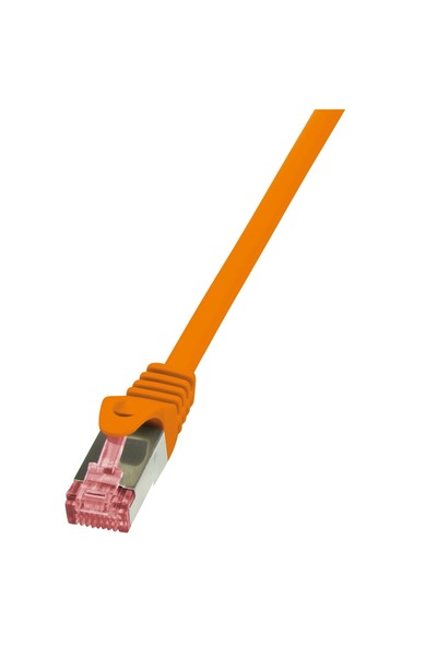 LogiLink Cablu patch S/FTP Cat6, LSZH, cupru, 10 m, portocaliu, AWG27, dublu ...