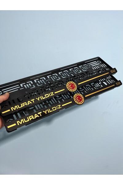 3ALAZERPLEKSİ AYYILDIZ KİŞİYE ÖZEL OTO PLAKALIK 2 ADET ( YAZILACAK İSİM SORU SOR KISMINDAN BELİRTİLMELİDİR)