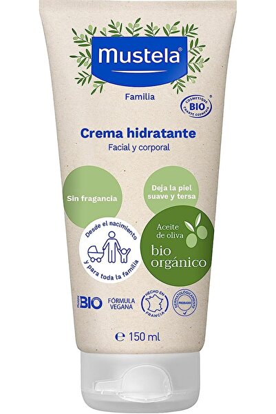 Mustela كريم مرطب عضوي للوجه والجسم، 150 مل