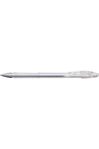 PENAC Fx-3 Metalické gelové pero, 0,8 mm, kovový hrot, 5 ks/sada - Různé barv...