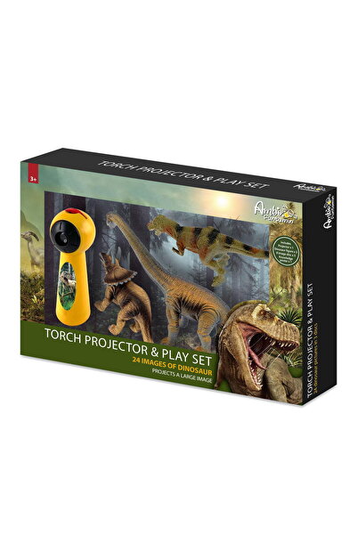 Ambo Funtamin Set Proiector Tip Lanterna & 3 Figurine - Dinozauri Ambo Funtam...