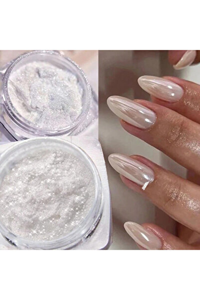 OEM Pulbere pudră cu sclipici Aurora Pearl White Nails, Y2, 1 cutie, pigment ...
