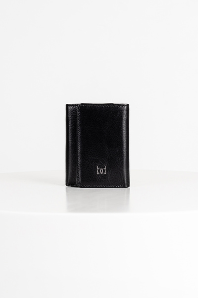 BAYDERİ Ceska Leather Wallet Black
