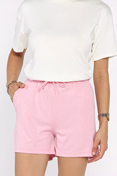 Aryena Pink Women's Pocket Shorts