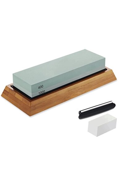 LittleDomi Kit Ascutire Cutite, LittleDomi, 2 Granulatii 400/1000, Piatra cu ...
