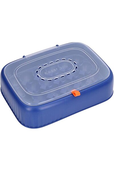 GENERAL 24 Eggs Containers ABS Egg Tray Storage Box 24 Cell Egg Holder with C...