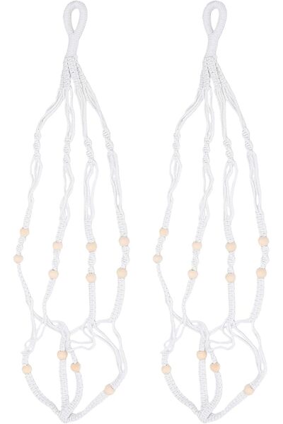 GENERAL Versatile Macrame Plant Hanger Hand Knotted Bohemian Style 35.4 Inch ...