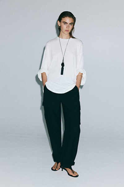 H&M Barrel Paçalı Kargo Pantolon