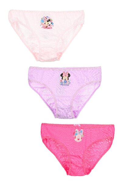 Sun City Fashion Group Σετ κυλοτάκια 3τμχ. κορίτσι "Minnie Mouse flowers" λιλ...