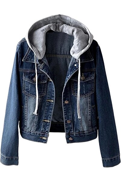 Generic Women's Denim Jackets Hoodie Slim Fit Trucker Jacket | Hooded Design,...