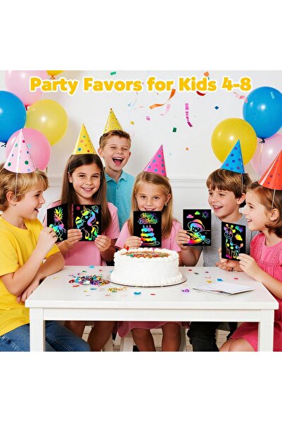 ZMLM Scratch Paper Art Set: 60Pcs Magic Drawing Art Craft Kid Mother Gifts Sc...