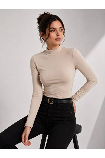 POLYMOOD Women's 95% Cotton Half Turtleneck Sweat-Proof Breathable Long Sleev...
