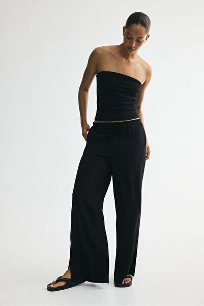 H&M Viscose-blend drawstring trousers