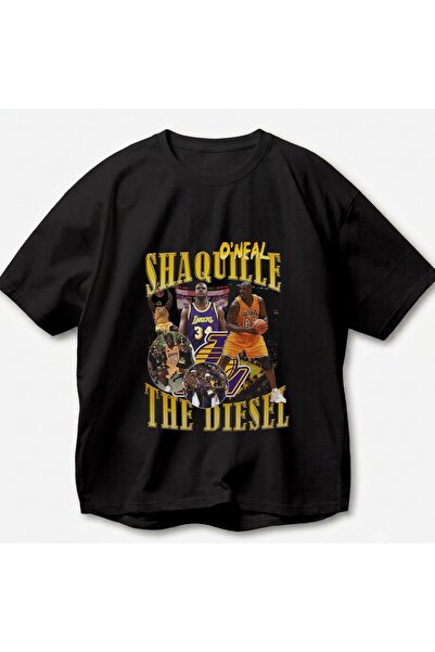 SVART WEAR Shaquille O'Neal Printed Vintage Y2K Retro Unisex Oversize 100% Co...