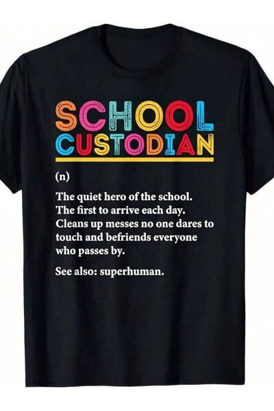23ERVA Appreciation-Shirt Janitor Custodian Definition Graphic Heavyweight 22...