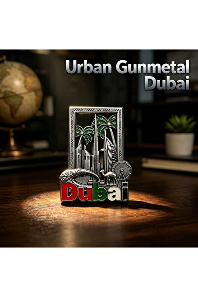 ARIANA Premium 3D Metal Dubai Souvenir Fridge Decor, Burj Khalifa & Palm Tree...