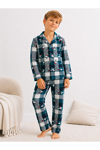 Free Beka Boy's Front Buttoned Checkered and Character Patterned Long Sleeve ...