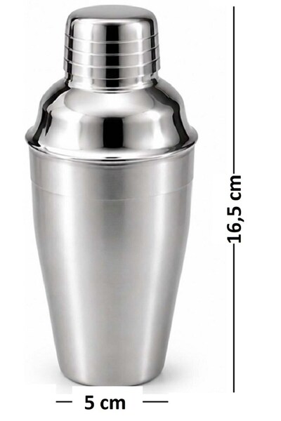 hediye sandalı Professional Stainless Steel Cocktail Mixer Shaker (16.5 cm)
