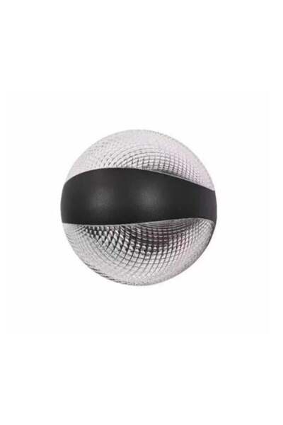 Siera Diamond Round Black Aluminum Wall Light Osram B 2778