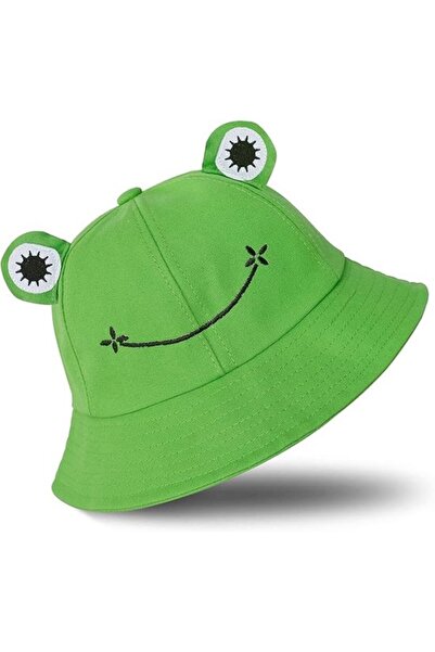 STARSTAR Foldable cotton fisherman's hat with frog pattern - perfect for fish...