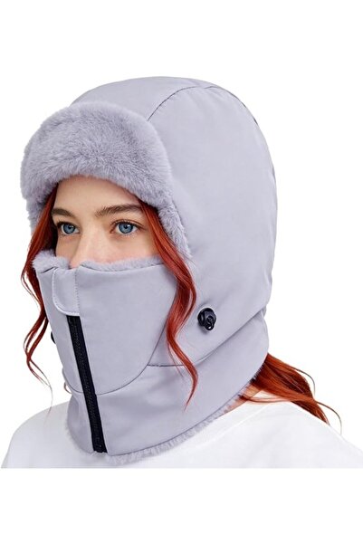 STARSTAR Hat - Face mask Warm Knitted with scarf Windproof earmuffs and neck ...