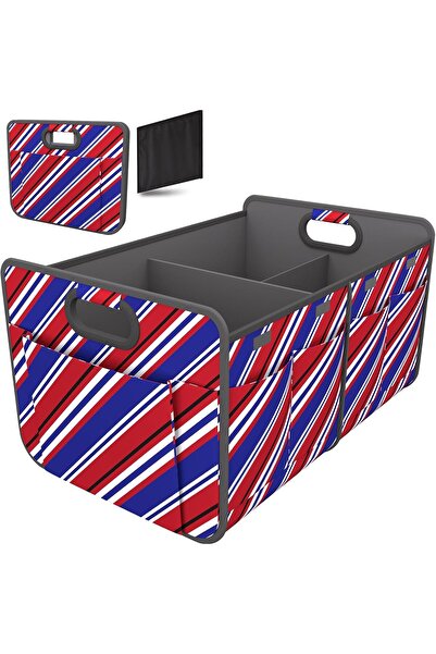 OtherMax Organizator pliabil pentru portbagaj auto, impermeabil, roșu, 74L — ...