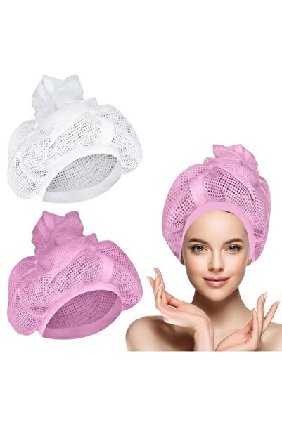 STARSTAR 2-Pack - Hair Drying Net Cap Curling with Drawstring Removal (Purple...