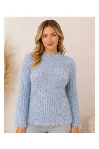 ASEZ BUTİK ZERAFETİN ADRESİ Asez Boutique Women's Plush Fuzzy Knitwear Sweate...