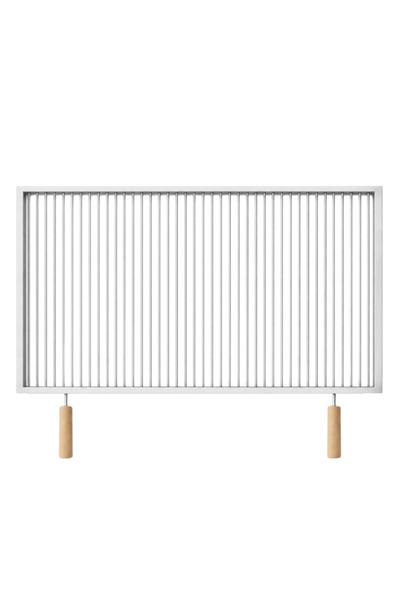 Depo Stainless steel grill 830 x 520 mm, 6 mm bar, detachable handles - Stand...
