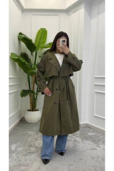 dezer Standard Size Lined Long Trench Coat