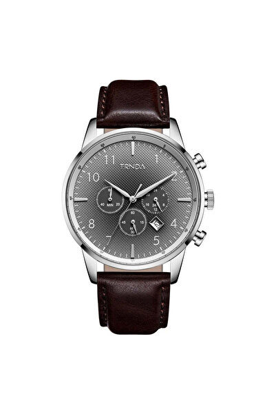 TRNDA Men's Stainless Steel Watch, Gray Dial | Trnda43mm