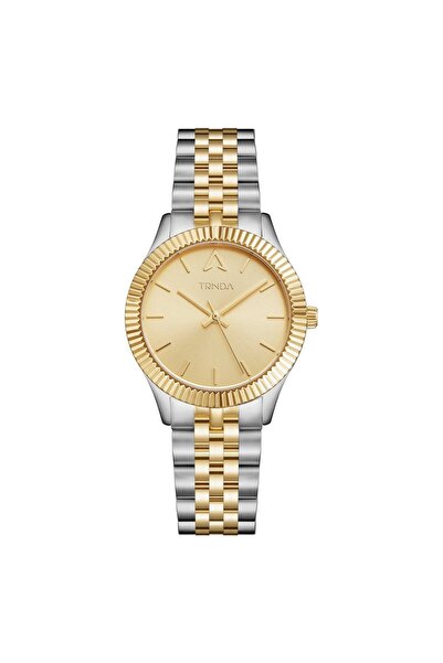 TRNDA Women's Stainless Steel Watch, Gold Dial | Tr32ssg