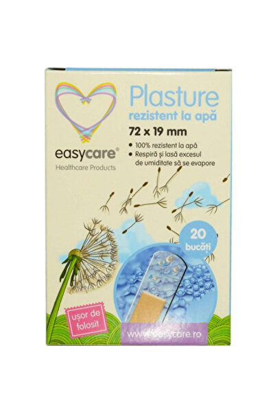 easycare Plasturi Rezistenti la Apa Easy Care, 72x 19mm, 20 buc