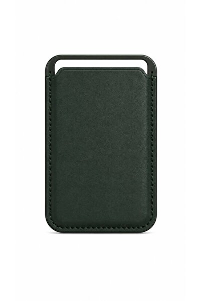 n noppax Micro Woven Wallet Leather Card Holder with Magsafe for iPhone