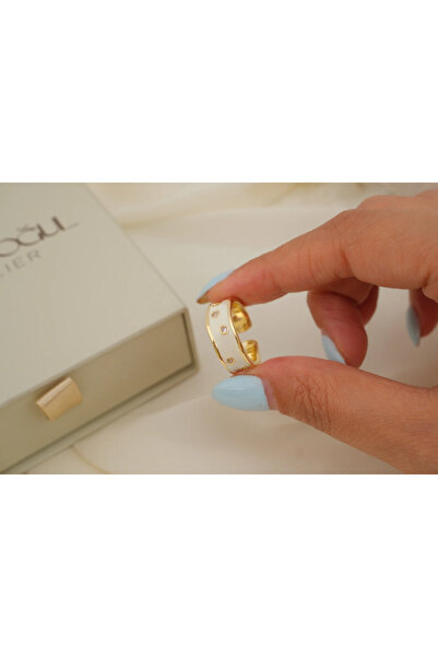 ATELİER TUĞBA Yzk666 Mini-Detail Zircon Stone Adjustable Ring