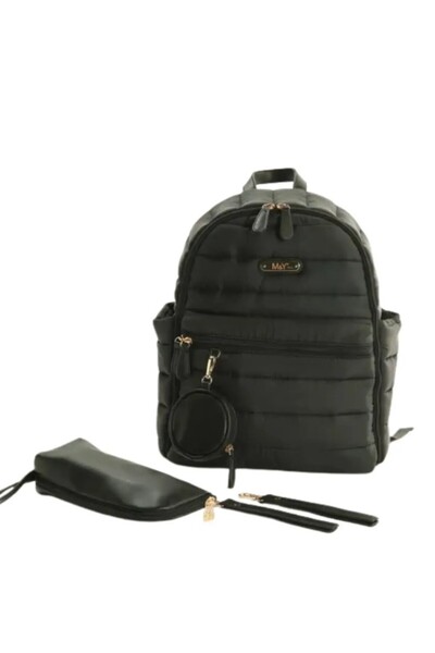 kumkumticaret Puff Mother Baby Care Bag 7330 Black
