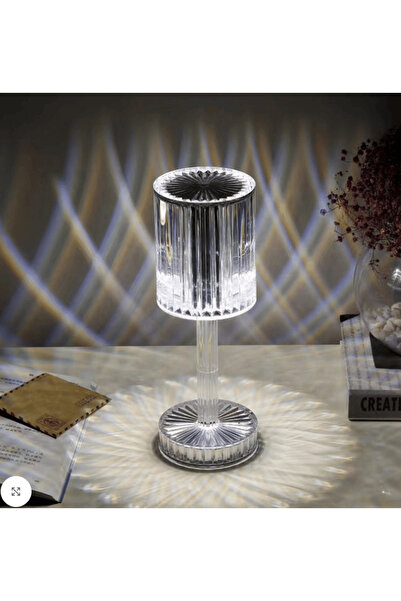 OEM Veioză LED Cristal – Reîncărcabilă USB, Touch, 3 Culori