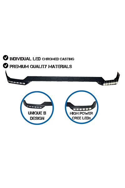 tuningset Prelungire Spoiler Bara Față cu LED DRL compatibil cu Mercedes Clas...