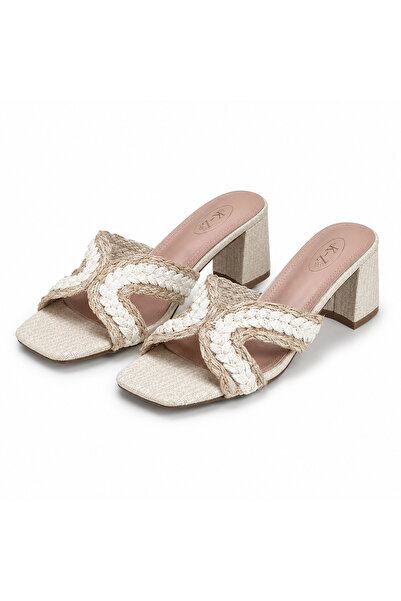 Generic Brand Women's High Heel Home Shoe with Colorful Crystal Stripe Strap,...
