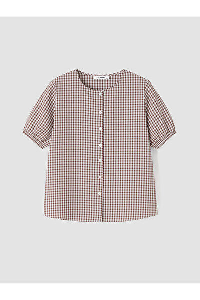 LC Waikiki Trendlucky Plus Size Plaid Blouse with Difference
