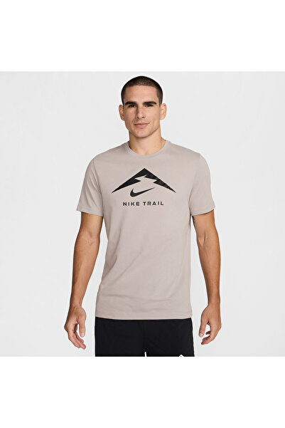 Nike M NK DF TEE TRAIL LOGO FQ3914-009 Γκρι