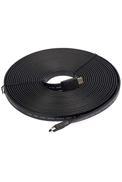 Other Flat HDMI Cable 10m, Black, Supports 4K x 2K, Compatible With PS3, Xbox...
