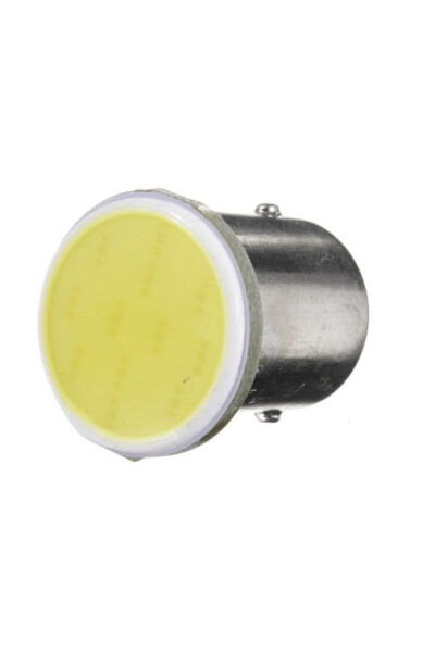 OEM Set Becuri LED Auto, Soclu BAU15S, COB, 3W, 12V, Galben