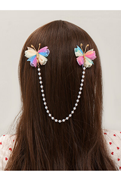 Take Two By Styli Butterfly Chain Hair Clip