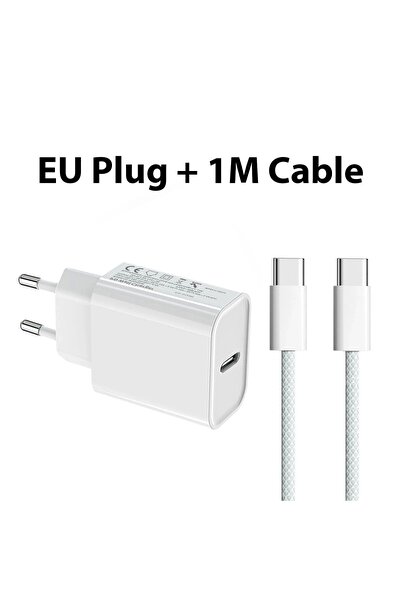 Choice3 EU Charger and Cable PD 40W Charger USB C Fast Charging Cable For iPh...