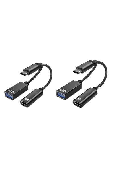 Choice1 2pcs USB-C OTG Adapter Cable: Dual-Function Type-C to USB-A Converter...